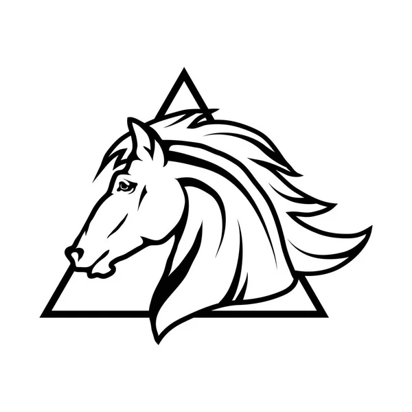Ló logó, részeket! — Stock Vector