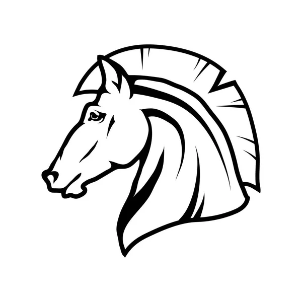 Koń logo, mleczarnia — Wektor stockowy