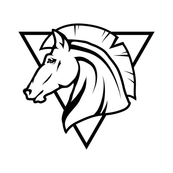 Logo cheval, lustration — Image vectorielle