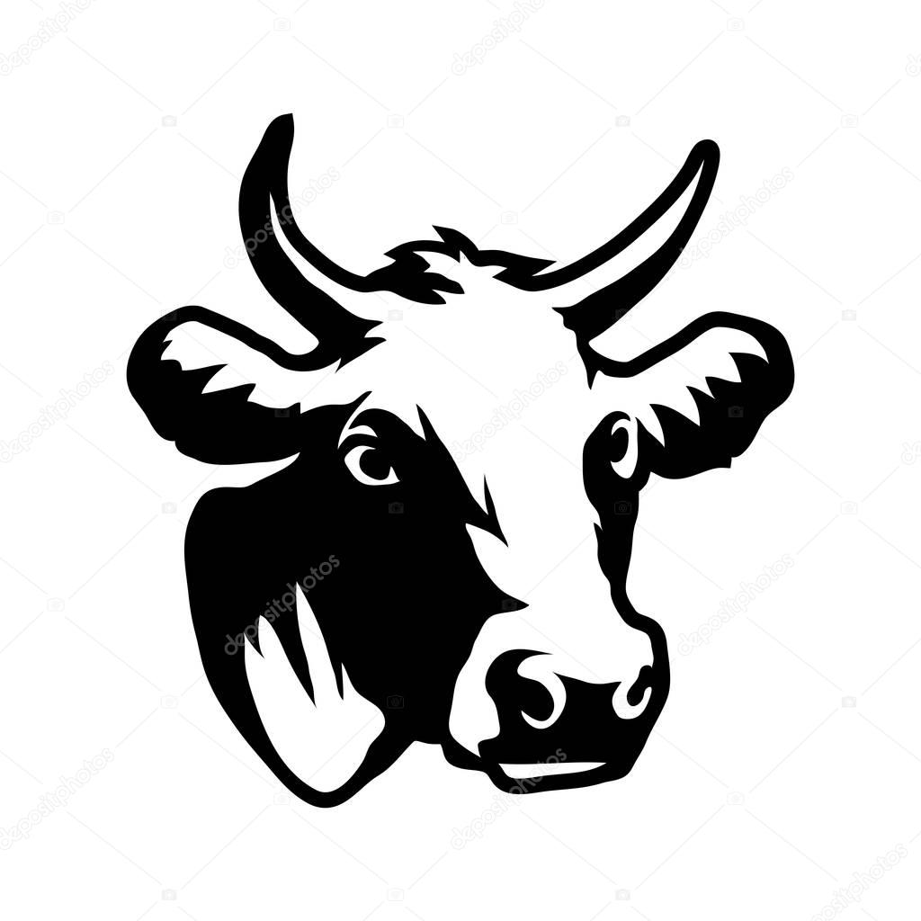 cow logo,  illustration