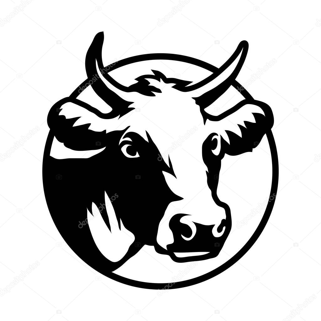 cow logo,  illustration