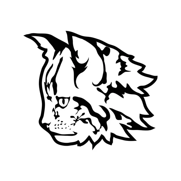 Logotipo del gato, ilustración — Vector de stock