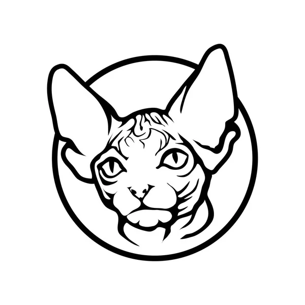 Logo del gatto, illustrazione — Vettoriale Stock