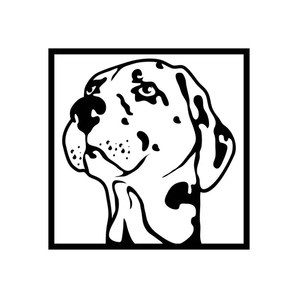 Logo pour chien, illustration — Image vectorielle