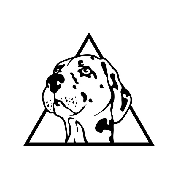 Логотип собаки, иллюстрация — стоковый вектор