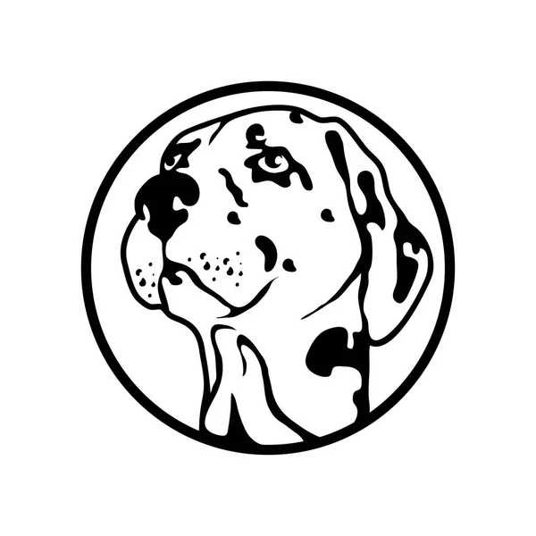 Köpek logosu, illüstrasyon — Stok Vektör