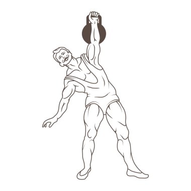 Sirk atlet illüstrasyon