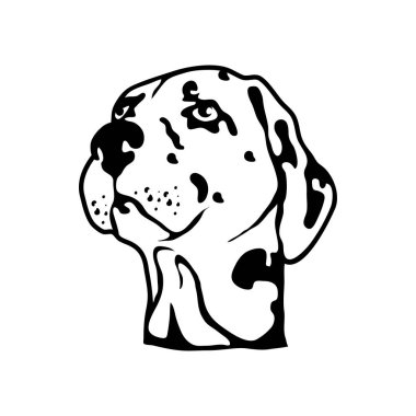 köpek logosu, illüstrasyon  