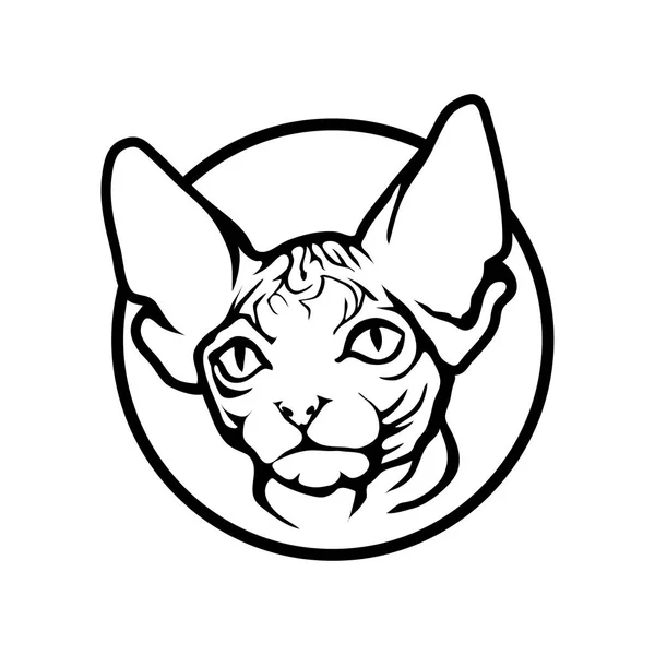 Cat logo, illustration — Stock Vector