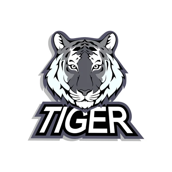 Logo tigre, illustrazione — Vettoriale Stock