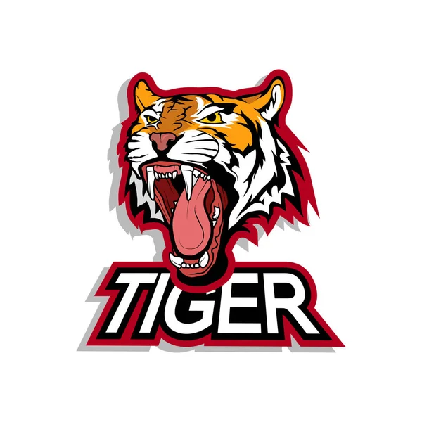Logo harimau, ilustrasi - Stok Vektor