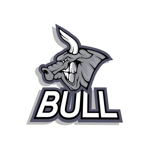 Bull logo, afbeelding — Stockvector