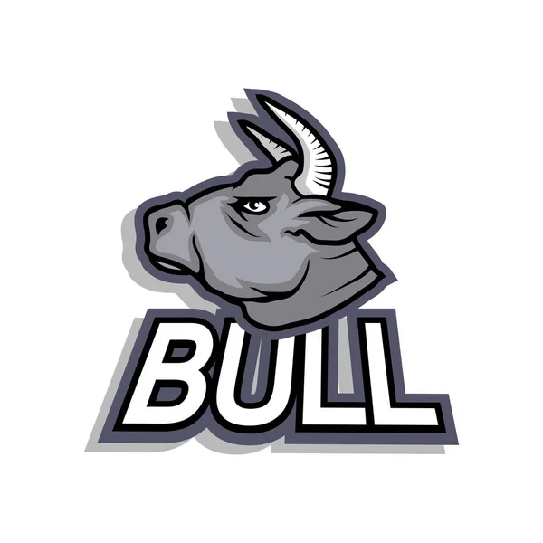 Bull logo, afbeelding — Stockvector