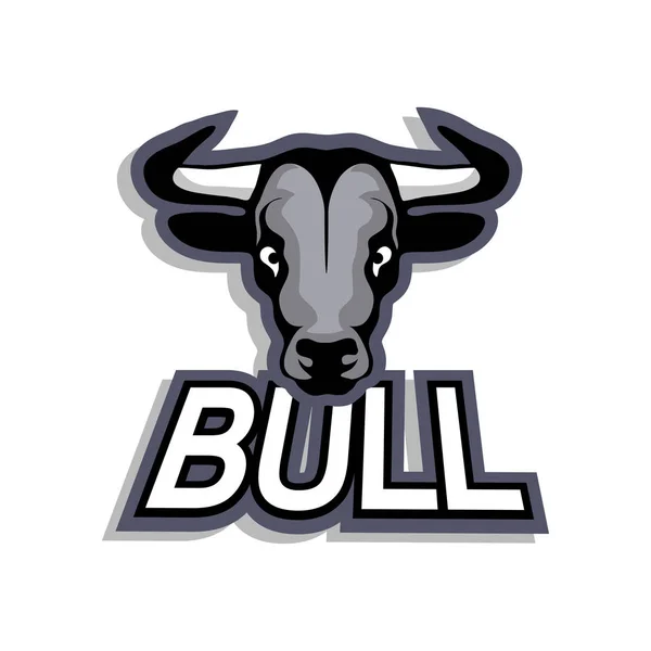 Логотип быка, иллюстрация — стоковый вектор