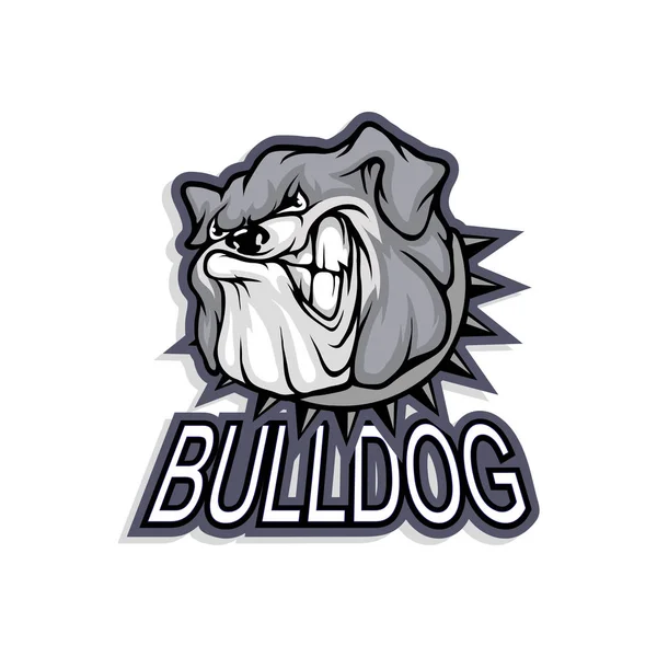 Bulldog logosu şablonu — Stok Vektör