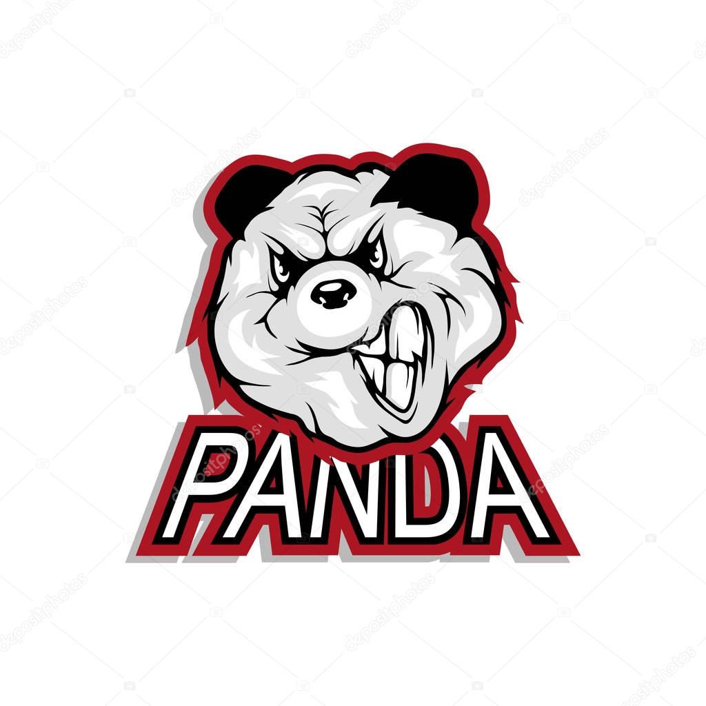 Panda head Logo