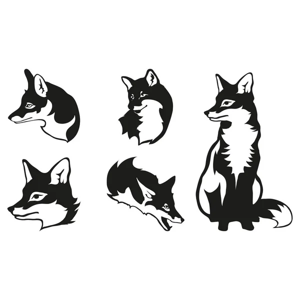Ontwerp van vossen logo — Stockvector