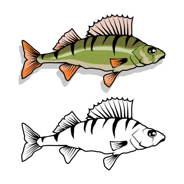 Дизайн риби значок — стоковий вектор