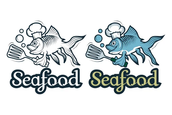 Design of seafood icon — Stock Vector