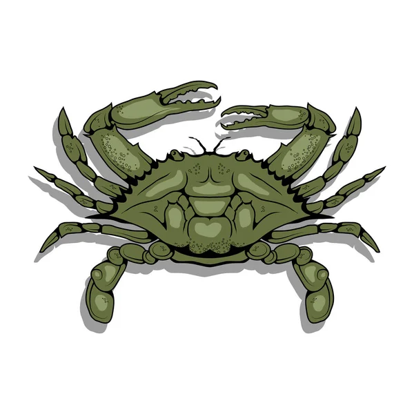 Conception de l'icône de crabe — Image vectorielle