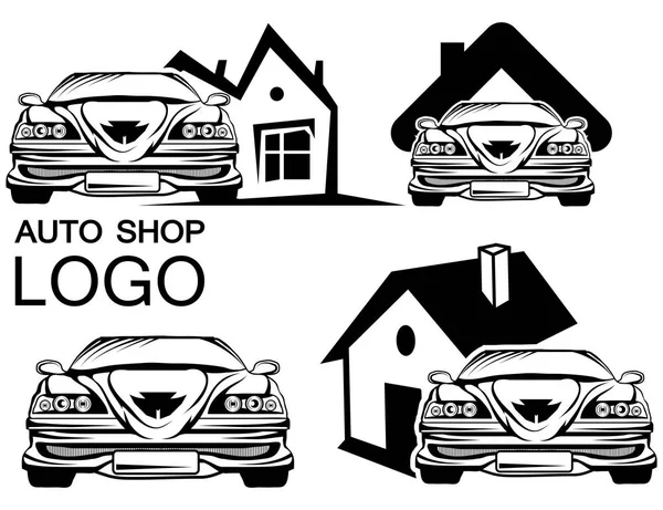 Auto shop logo — Stock Vector