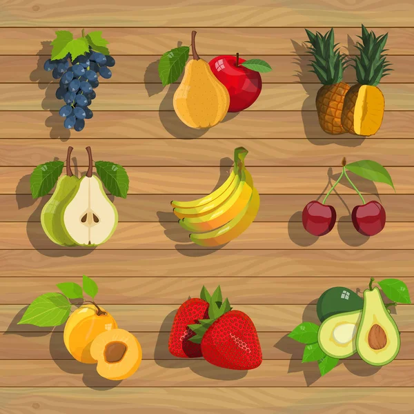 Свіжі стиглих фруктів — стоковий вектор