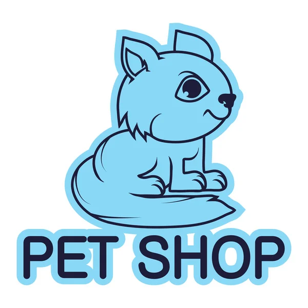 Dierenwinkel logo — Stockvector