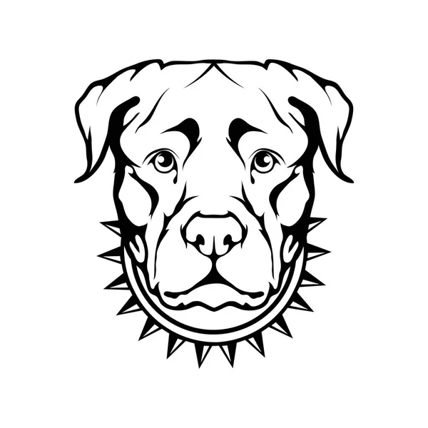 Logo anjing marah - Stok Vektor