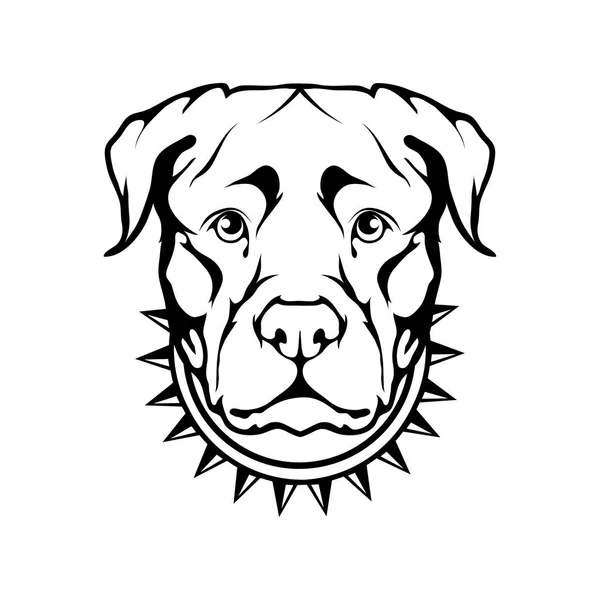 Logo chien en colère — Image vectorielle