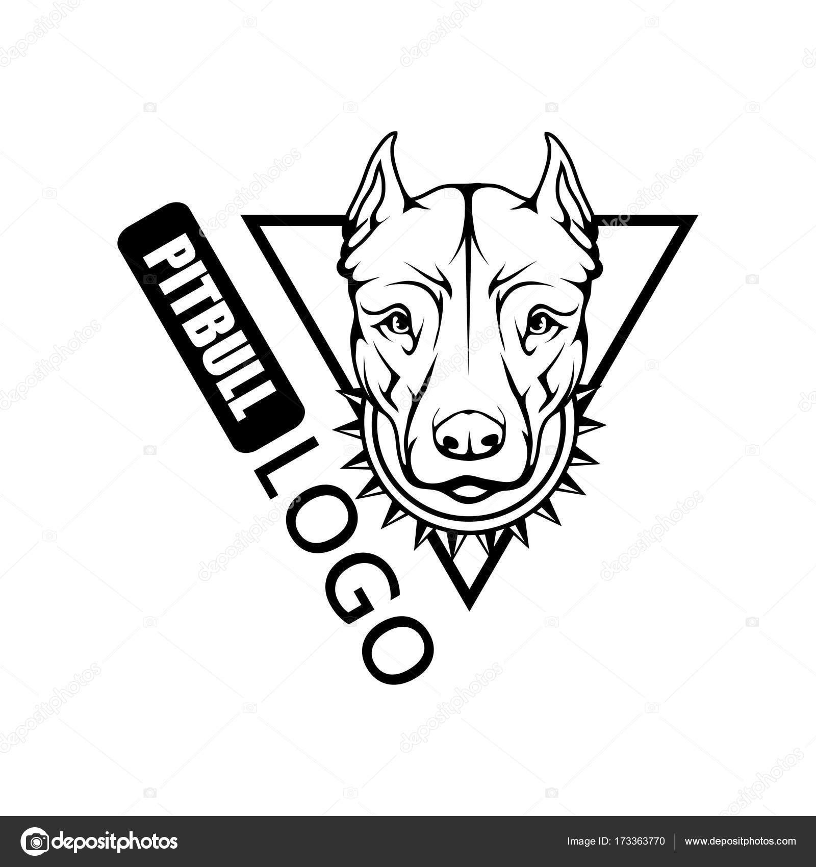 Pitbull Dog Logo Stock Vector C Korniakovstock Gmail Com 173363770
