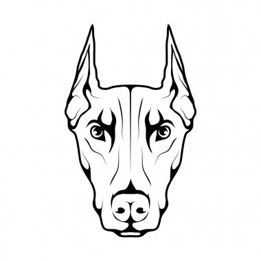 Doberman köpek logosu