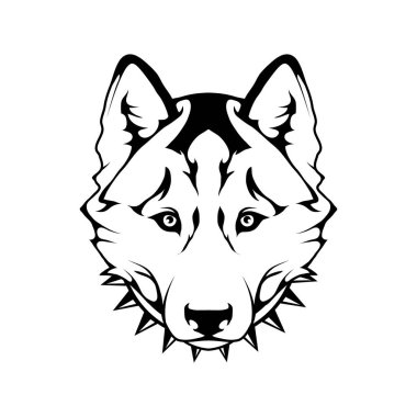 Husky köpek Logo