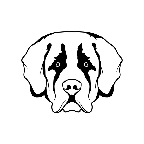 Logotipo do cão St. Bernard — Vetor de Stock