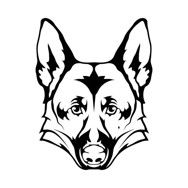 Logo perro pastor alemán — Archivo Imágenes Vectoriales