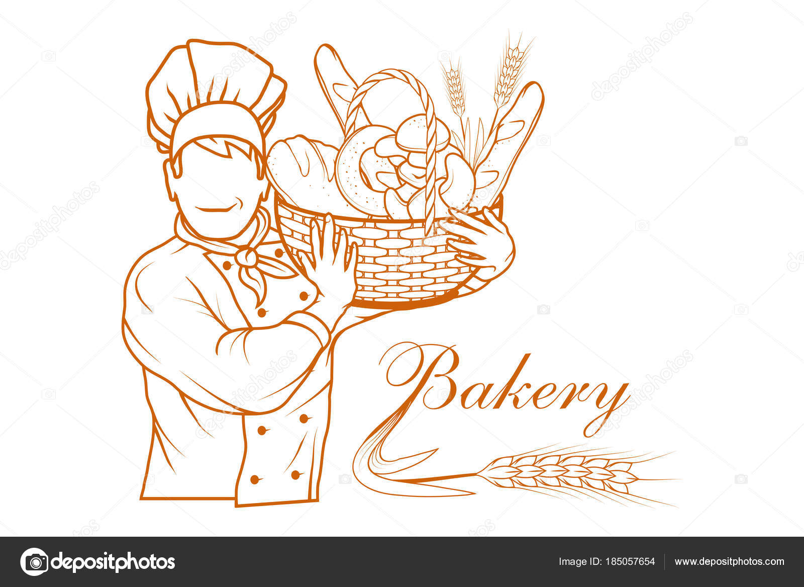 Bakery Logo Vector Illustration Stock Vector Korniakovstock