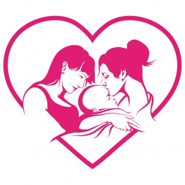 Aile logo vektör çizim 