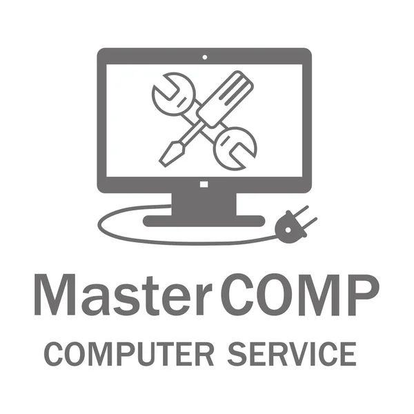 Computer service label Stock Vector Image by ©Tribaliumivanka #46937567