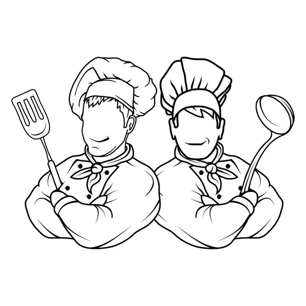 Cozinhar Logotipo Ilustração Vetor — Vetor de Stock