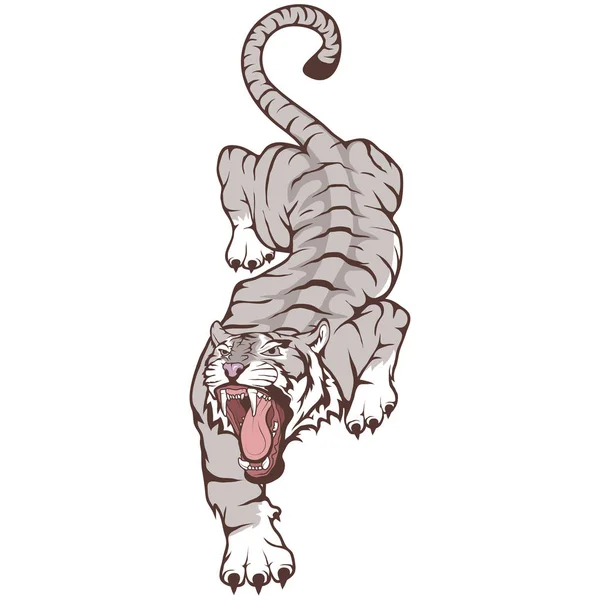 Gambar Vektor Simbol Harimau - Stok Vektor