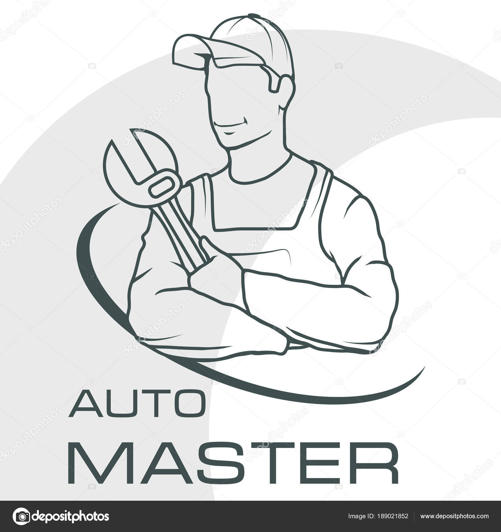 Auto Service Logo Autowerkstatt Autowerkstatt Vektor Illustration  Stock-Vektorbild von ©korniakovstock@gmail.com 189021852, image size:1600x1700