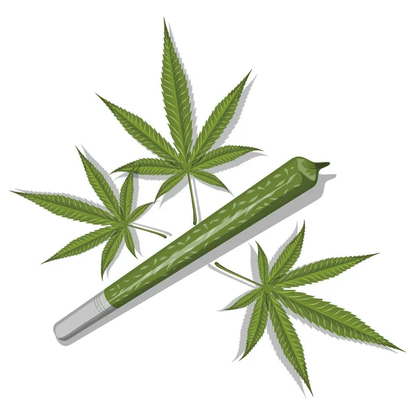 Hojas Cannabis Marihuana Legalizar Símbolo Gráficos Vectoriales Para Diseñar — Vector de stock