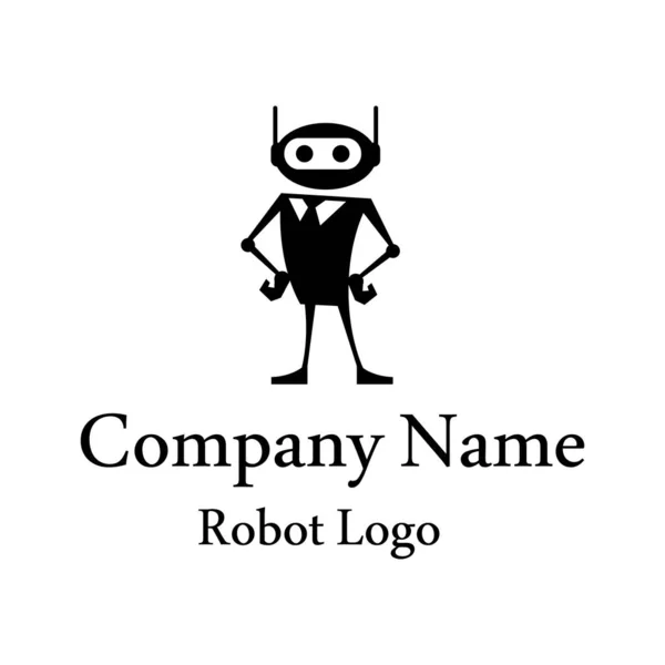 Robot logo voor design. Bot pictogram. Robotica. Ondersteuningsrobot. Vectorafbeeldingen om te ontwerpen. — Stockvector
