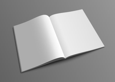 Vektör dergi ya da broşür mockup şablonunu aç.