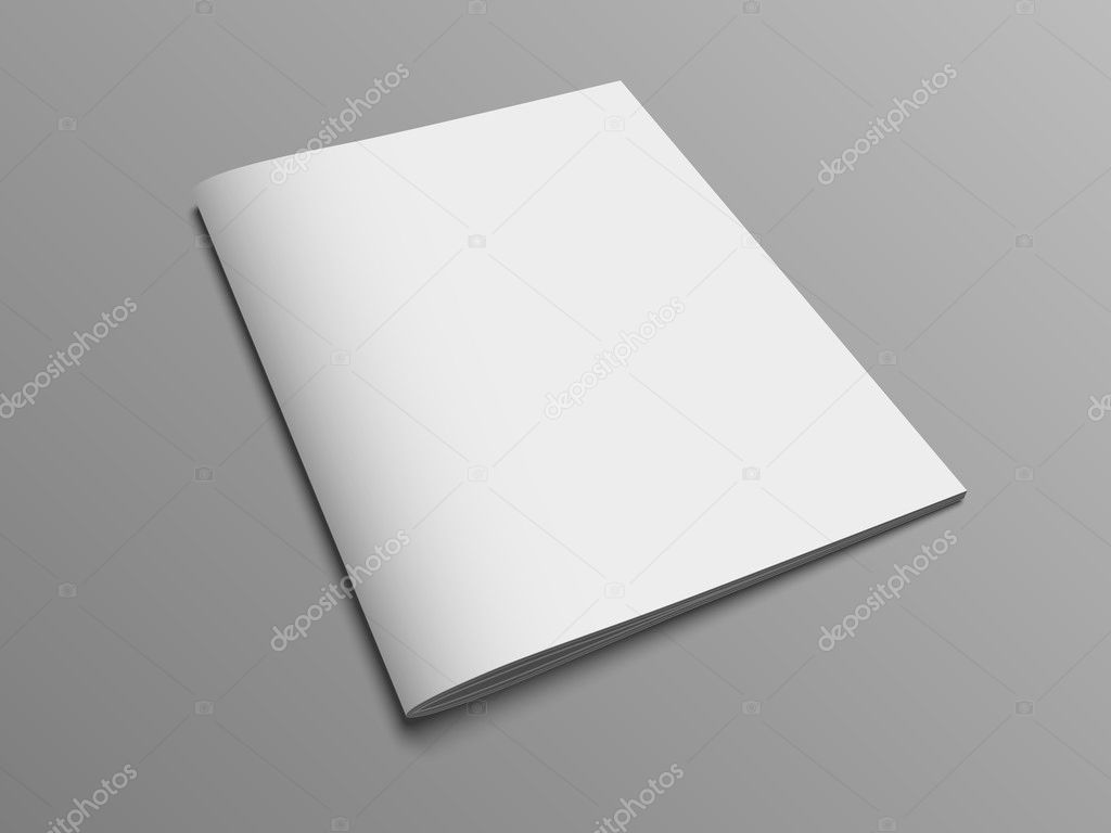 Blank vector catalog or brochure cover mock up.