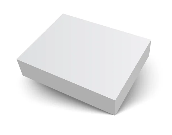 Balení krabice se stínem prázdný vektor — Stockový vektor