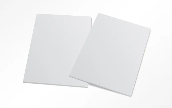 Quelques couvertures de magazines vierges isolées sur blanc — Image vectorielle