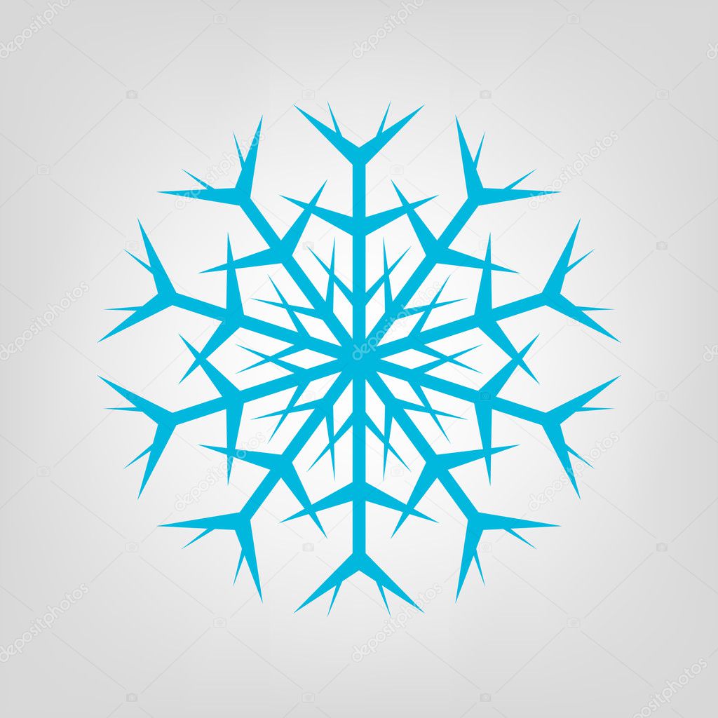 Snowflake frosty vector Icon.