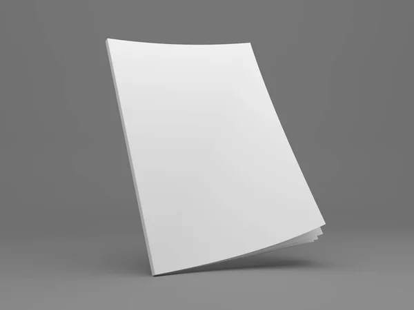 Açılış dergisi 3d illüstrasyon kapak mock-up.
