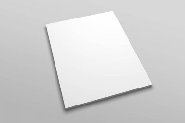 Bize mektup dergi ya da broşür 3d çizim mockup No 4