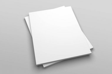 Bize mektup dergi ya da broşür 3d çizim mockup No 5